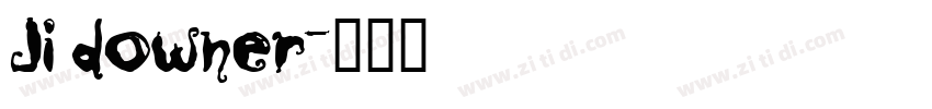 JI Downer字体转换